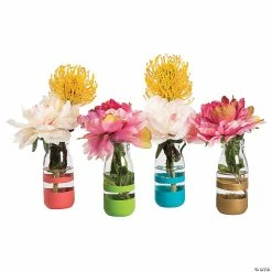 Hot Sale 😀 Clear Glass Milk Bottles with Lids - 12 Pc. 🎉 -Cheap Crafts For Girls Store clear glass milk bottles with lids 12 pc 13648571 a05