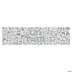 Coupon 😀 Color Your Own Art Party Banner 🔔
