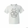 Best Sale ❤️ Color Your Own Pineapple Youth T-Shirt 🔔