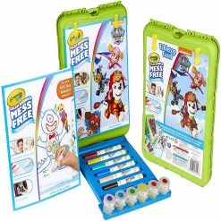 Flash Sale 👏 Crayola Color wonder Paw Patrol Travel Easel With 30 Bonus pages, Full size color wonder markers and paints! 🧨