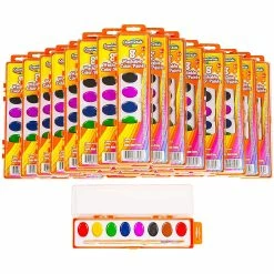 Promo 😍 Creative Kids Bulk Watercolor Paint Classroom Classpack Sets – 40 Assorted Palettes w/ 8 Color Paints 🛒
