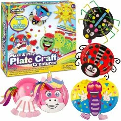 Cheap ✔️ Creative Kids Make & Play Plate Craft Kit - Make 8 Paper Plate Characters 😉
