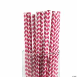New 😍 Chevron Paper Straws - 24 Pc. 🌟