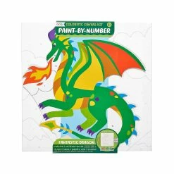Buy 🔔 OOLY Colorific Canvas Paint by Number Kit (Fantastic Dragon) 🌟