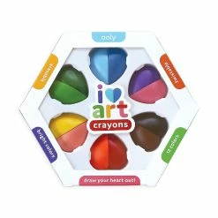 Outlet 🥰 OOLY I Heart Art Erasable Crayons - Set of 6 😀