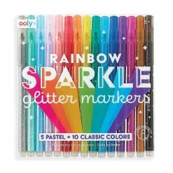 Top 10 💯 OOLY Rainbow Sparkle Glitter Markers - Set of 15 👍
