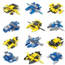 Budget ✨ PopFun-12 Pcs Spaceship Mini Building Blocks ⭐