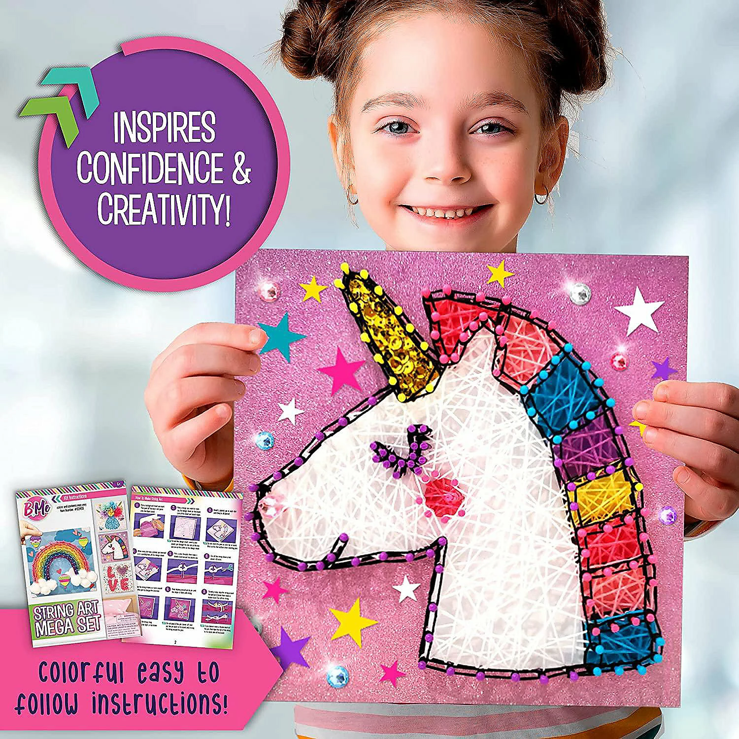 Cheap Crafts For Girls Store -Cheap Crafts For Girls Store string art craft mega activity set for kids make 4 large string art canvas boards14153354 a02NOWA