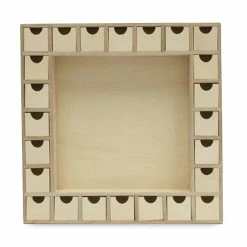 Discount ⌛ Woodpeckers Crafts, DIY Unfinished Wood Shadow Box Advent Calendar 😍